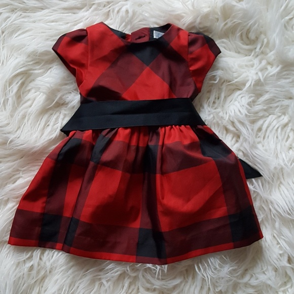 black and red baby dress